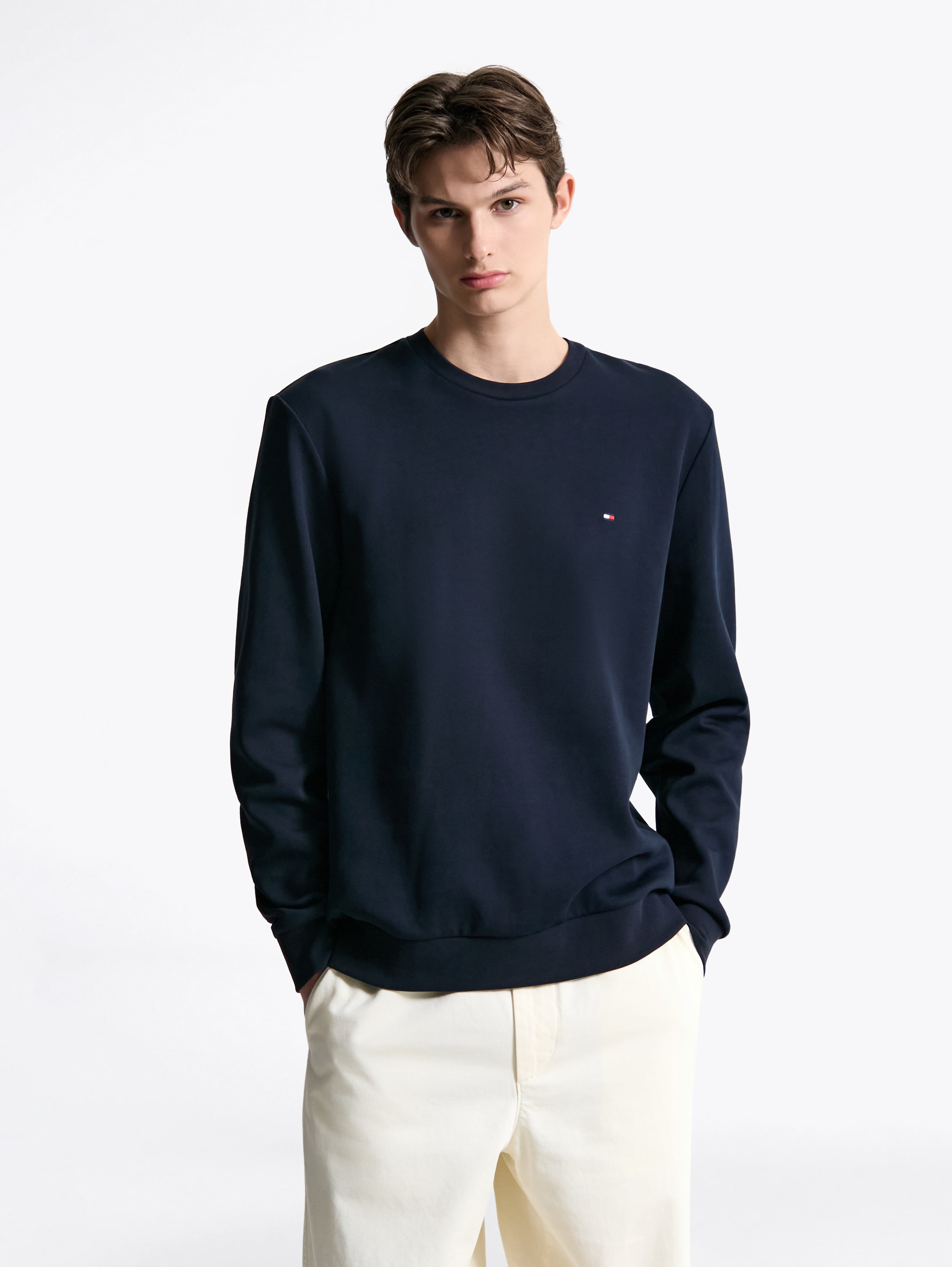타미힐피거 남성 크루넥 맨투맨