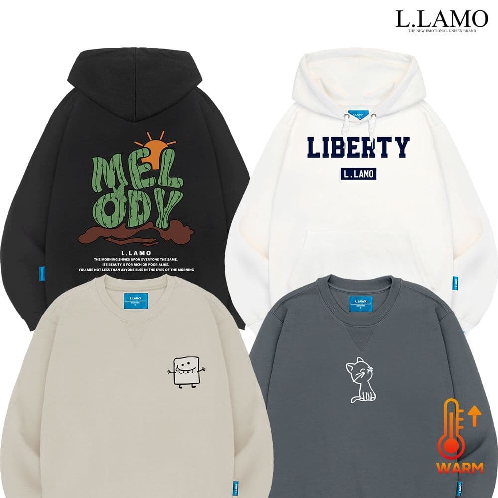 기본 기모 무지 맨투맨