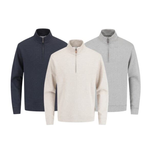 에디션 하프 집업 티셔츠