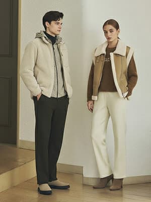 남녀 링클프리 12골 기모 코듀로이팬츠 2팩