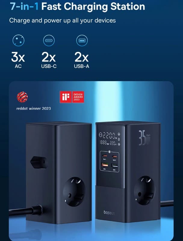 Baseus 고속 충전기 디지털 멀티탭6