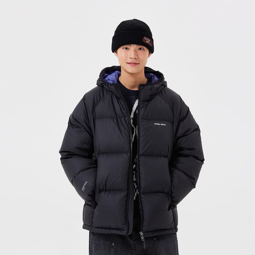 퍼텍스 립스탑 후드 다운 점퍼