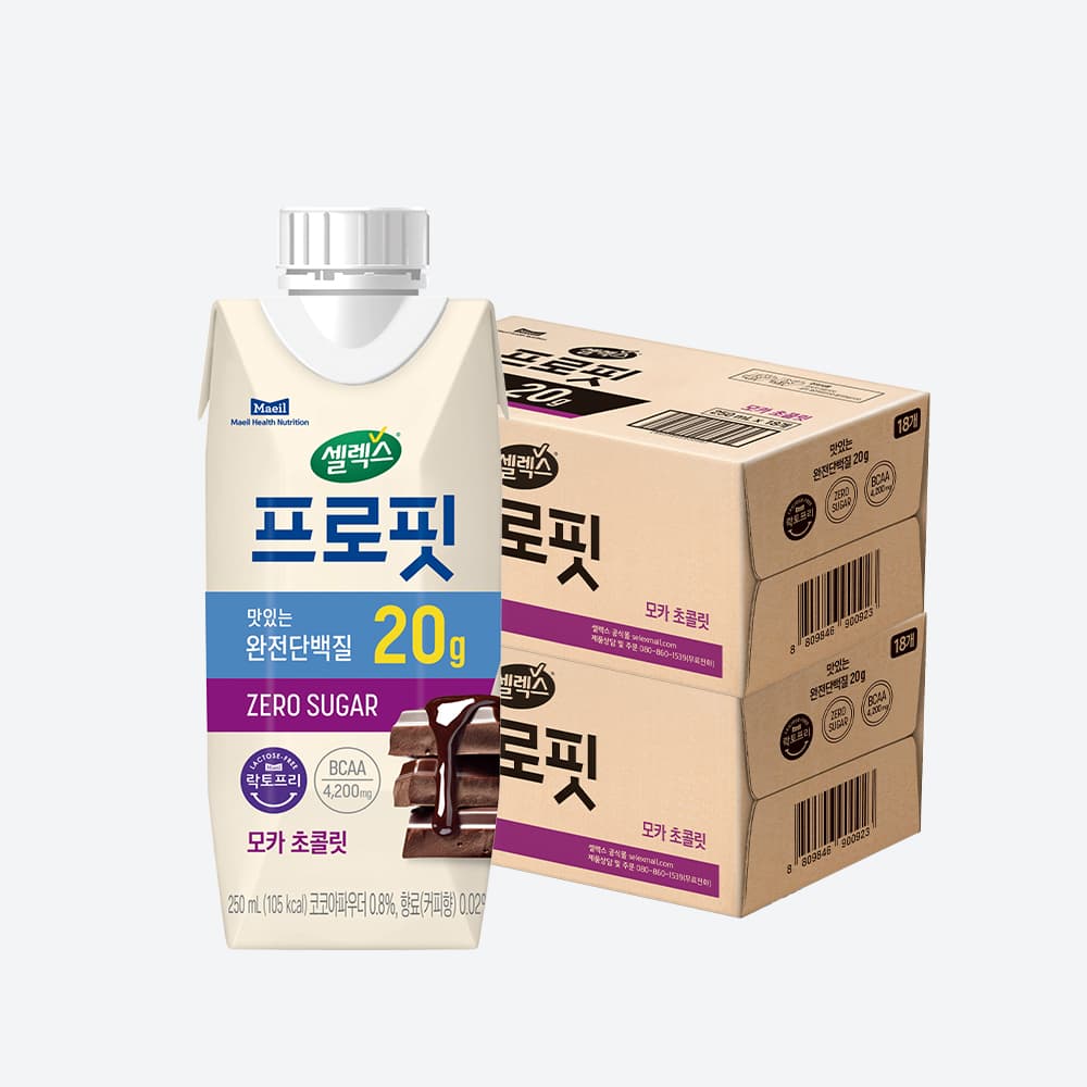 셀렉스 프로핏 완전단백질 음료 250ml x 36팩